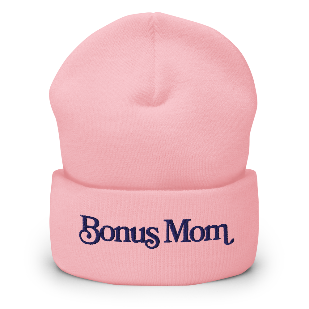 The Bonus Mom Beanie - Light Pink