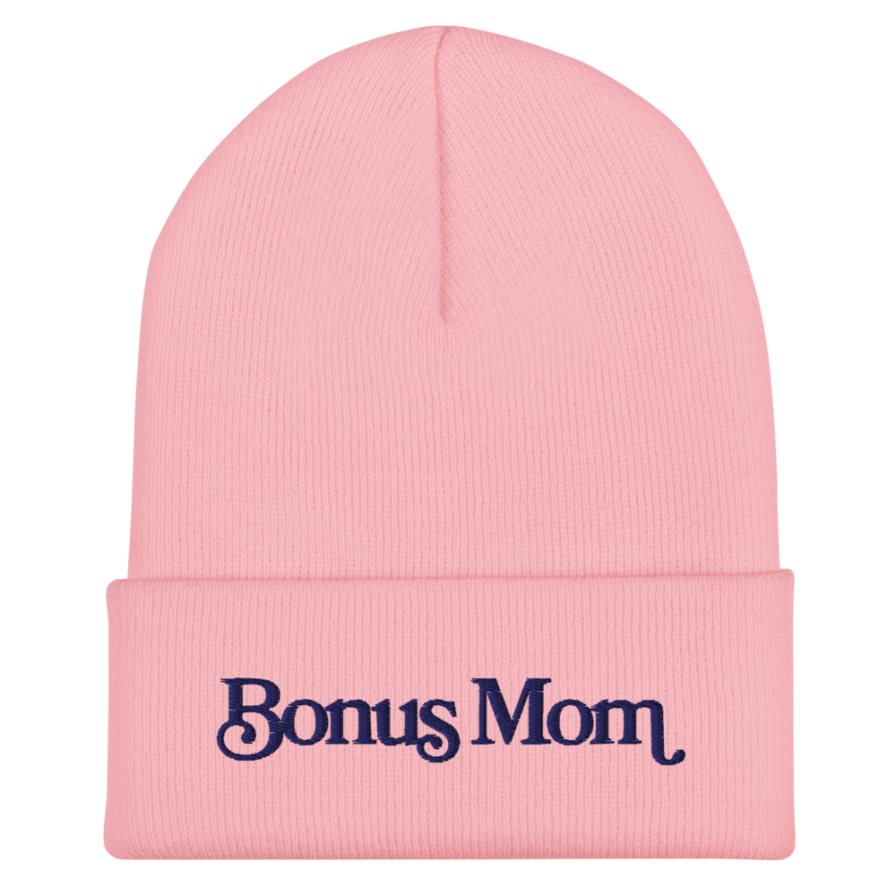 The Bonus Mom Beanie - Light Pink