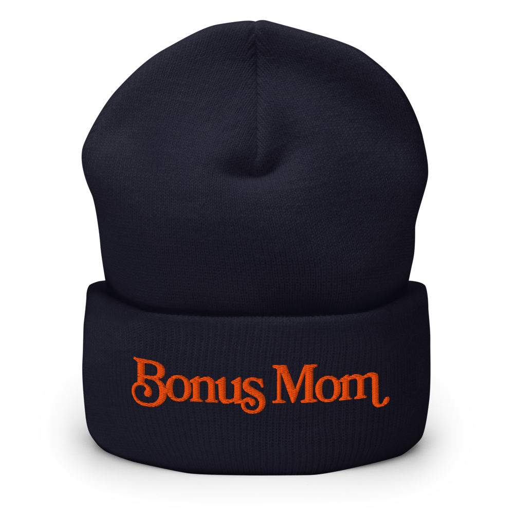 The Bonus Mom Beanie - Navy Blue
