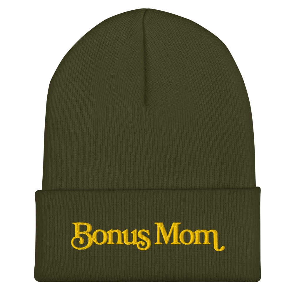 The Bonus Mom Beanie - Olive Green
