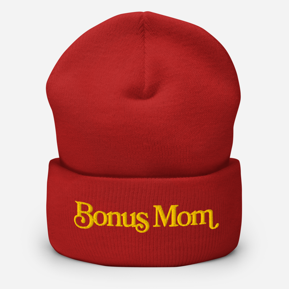The Bonus Mom Beanie - Red